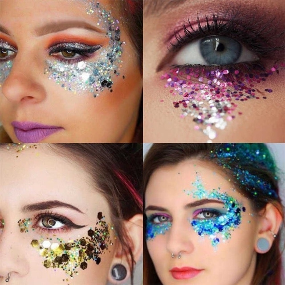 Mermaid Scales "Gold Lavender" face glitter - Picture 5 of 8